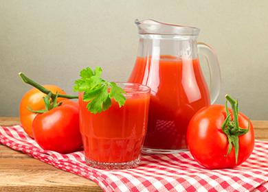 Рецепта за доматен сок за зимата: как да направите чиста напитка и какви съставки ще обогатят вкуса