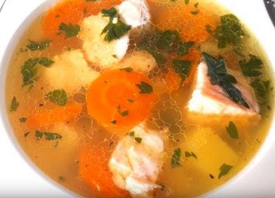 حساء السمك لذيذ محلية الصنع: طهي وفقا لالوصفة مع صورة.