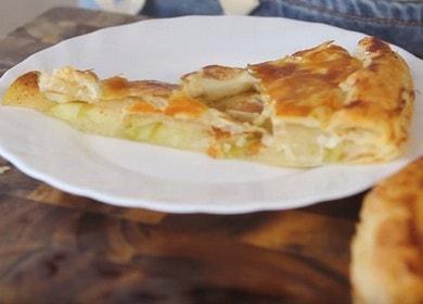 Бърз и вкусен бутер с ябълков пай: рецепта със стъпка по стъпка снимки.