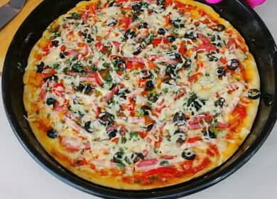 Пица без мая: стъпка по стъпка рецепта със снимки