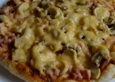 Пица върху бутер тесто: рецепта стъпка по стъпка със снимки