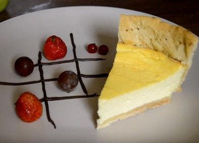 فطيرة الجبن الأكثر حساسية مع مسكربون: نطبخ وفقًا للوصفة مع صور خطوة بخطوة.