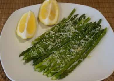 Paano magluto ng berdeng asparagus hakbang-hakbang na recipe na may larawan