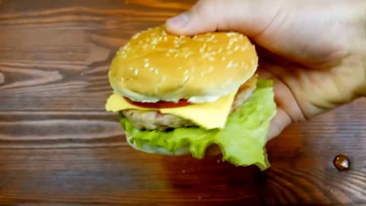 Как да направите хамбургер стъпка по стъпка рецепта със снимки