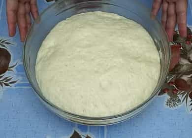 Тесто върху картофен бульон според стъпка по стъпка рецепта със снимка