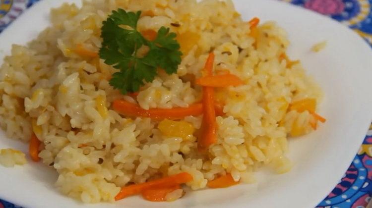 Постна рецепта за вкусна тиква с ориз