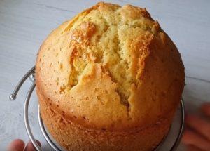 نخبز كعكة إسفنجية عالية على الكفير وفقًا للوصفة خطوة بخطوة مع صورة.