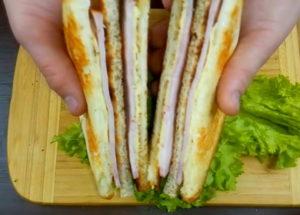 Стъпка по стъпка сандвичи с рецепта със снимка